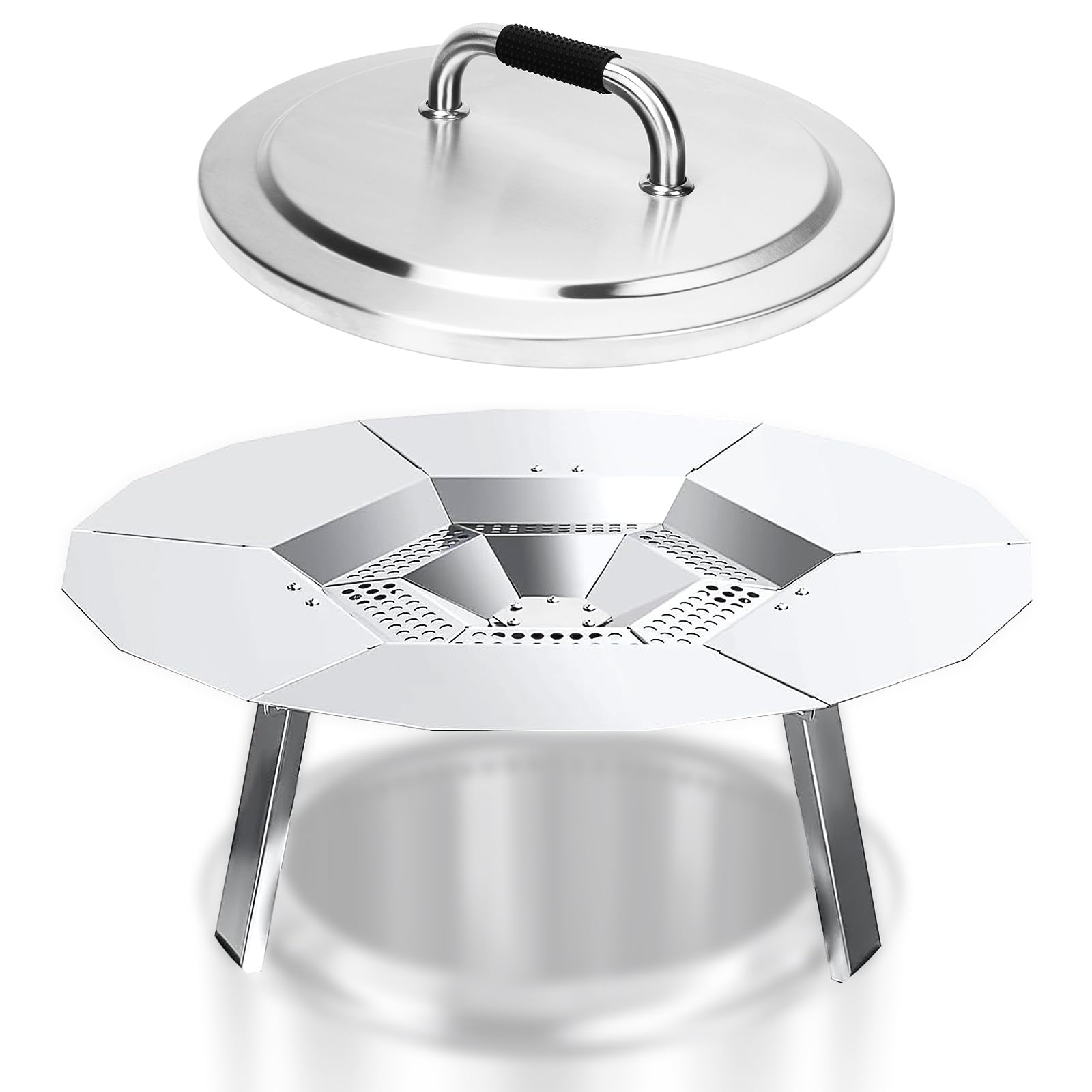 Amazon.com : Heat Deflector and Fire Pit Lid for Solo Stove